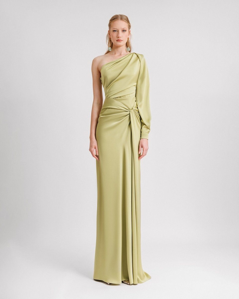 One - shoulder Draped Dress - Gemy Maalouf