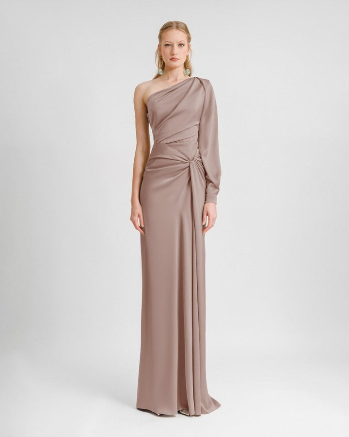 One - shoulder Draped Dress - Gemy Maalouf