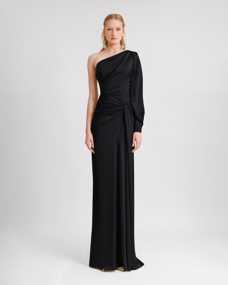 One - shoulder Draped Dress - Gemy Maalouf