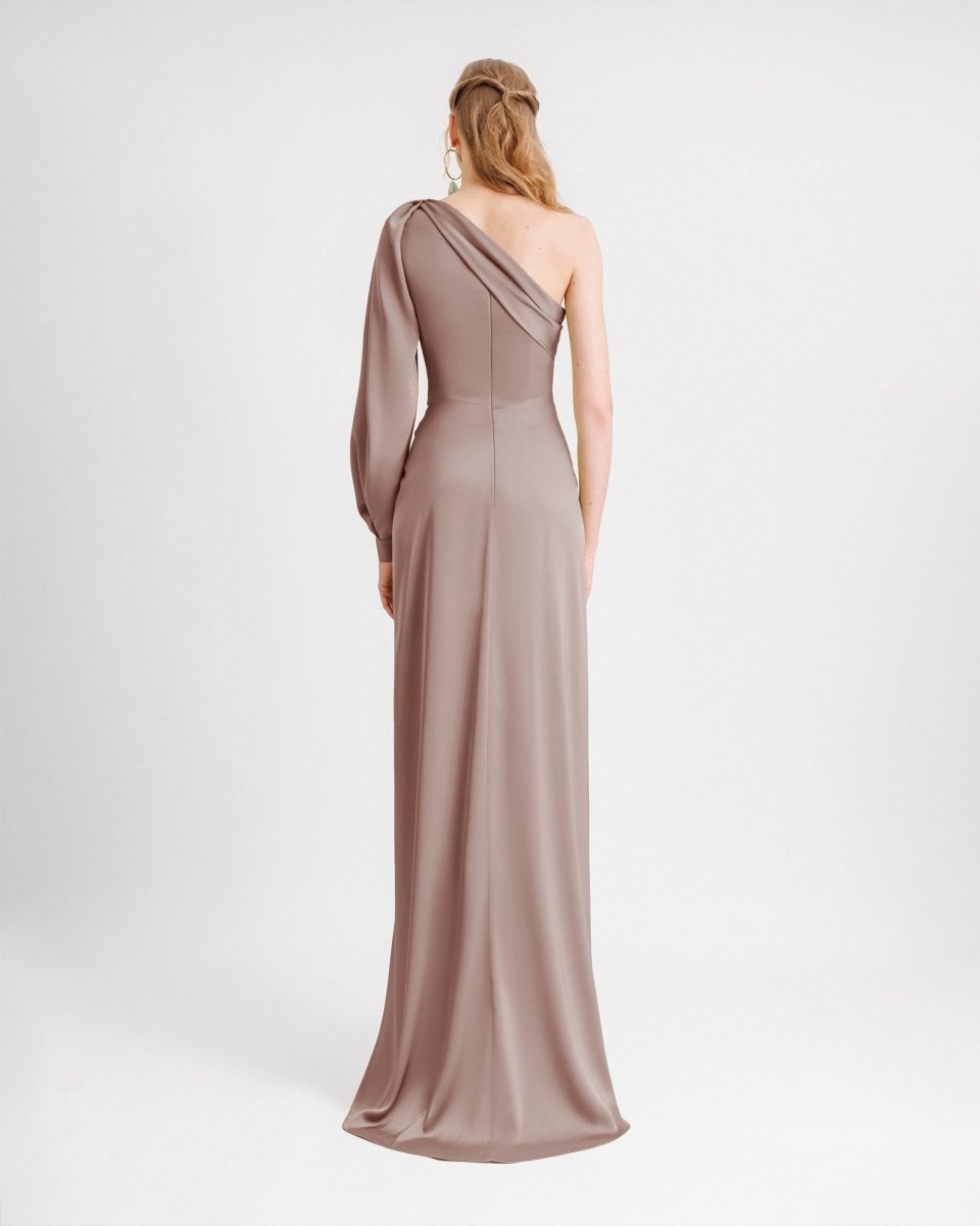 One - shoulder Draped Dress - Gemy Maalouf