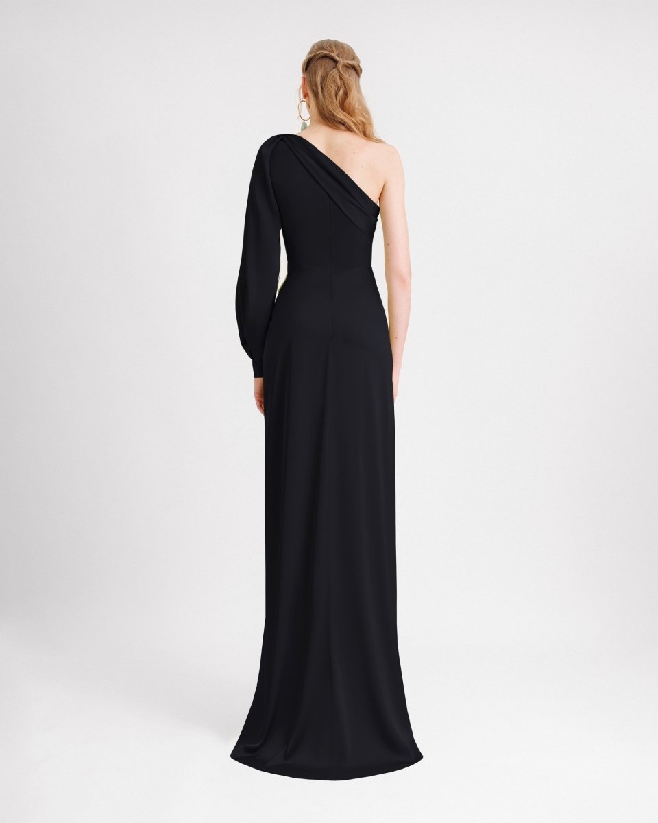 One - shoulder Draped Dress - Gemy Maalouf