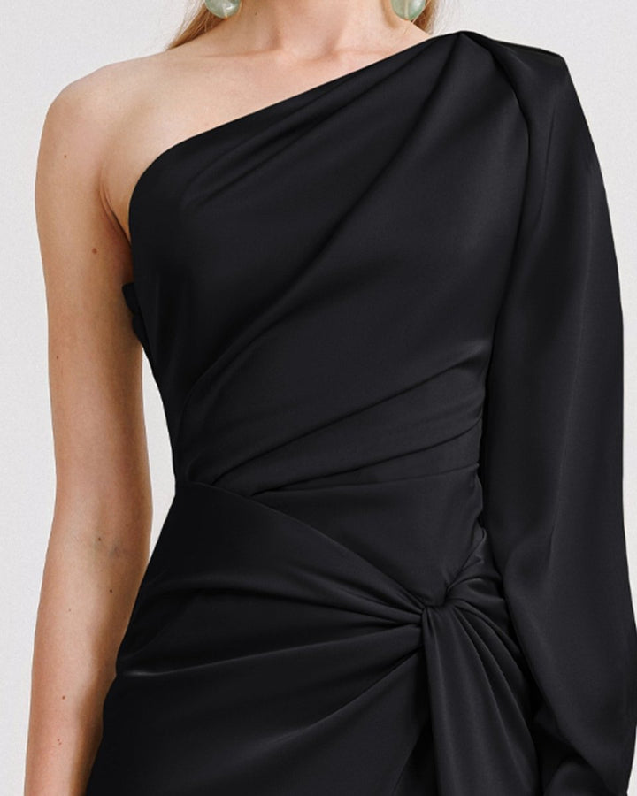 One - shoulder Draped Dress - Gemy Maalouf