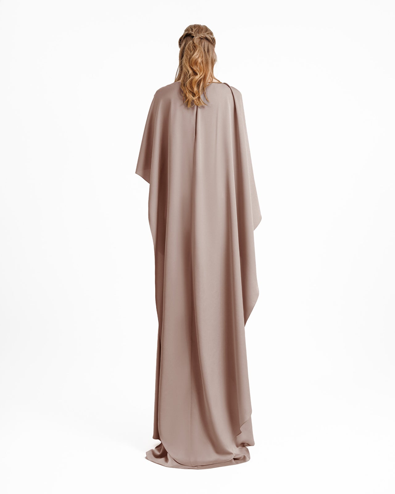chinese dress ladies Square Neckline Puffy Long Sleeve Functional Cape Detail Long Dress – John  Paul Ataker main image 1