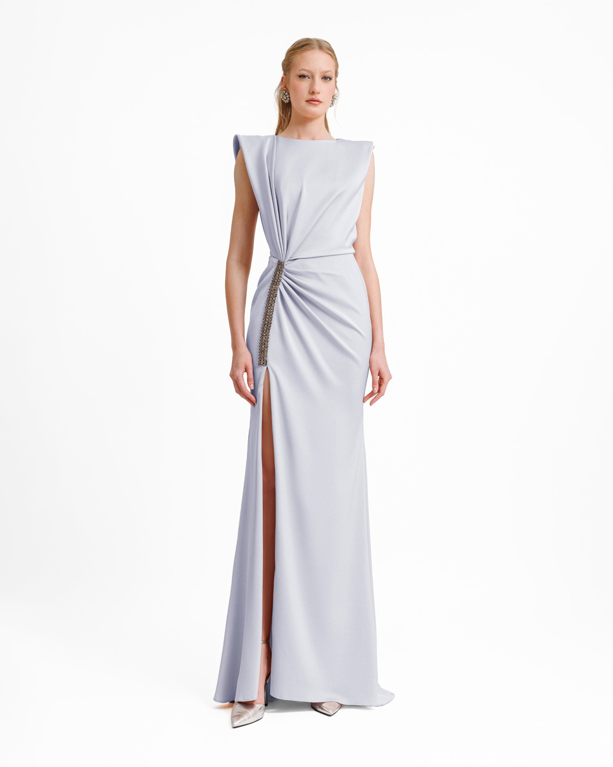 Gemy Maalouf | Evening Dresses | Wide Shoulders Draped Dress Gemy Maalouf | Evening Dresses | Wide Shoulders Draped Dress
