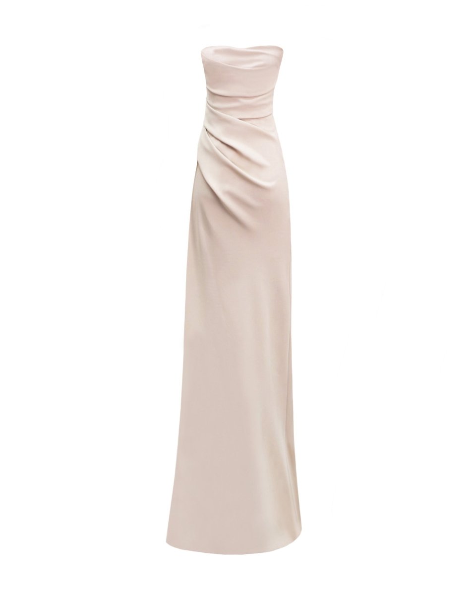 Strapless Draped Dress - Gemy Maalouf