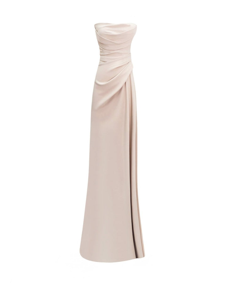 Strapless Draped Dress - Gemy Maalouf