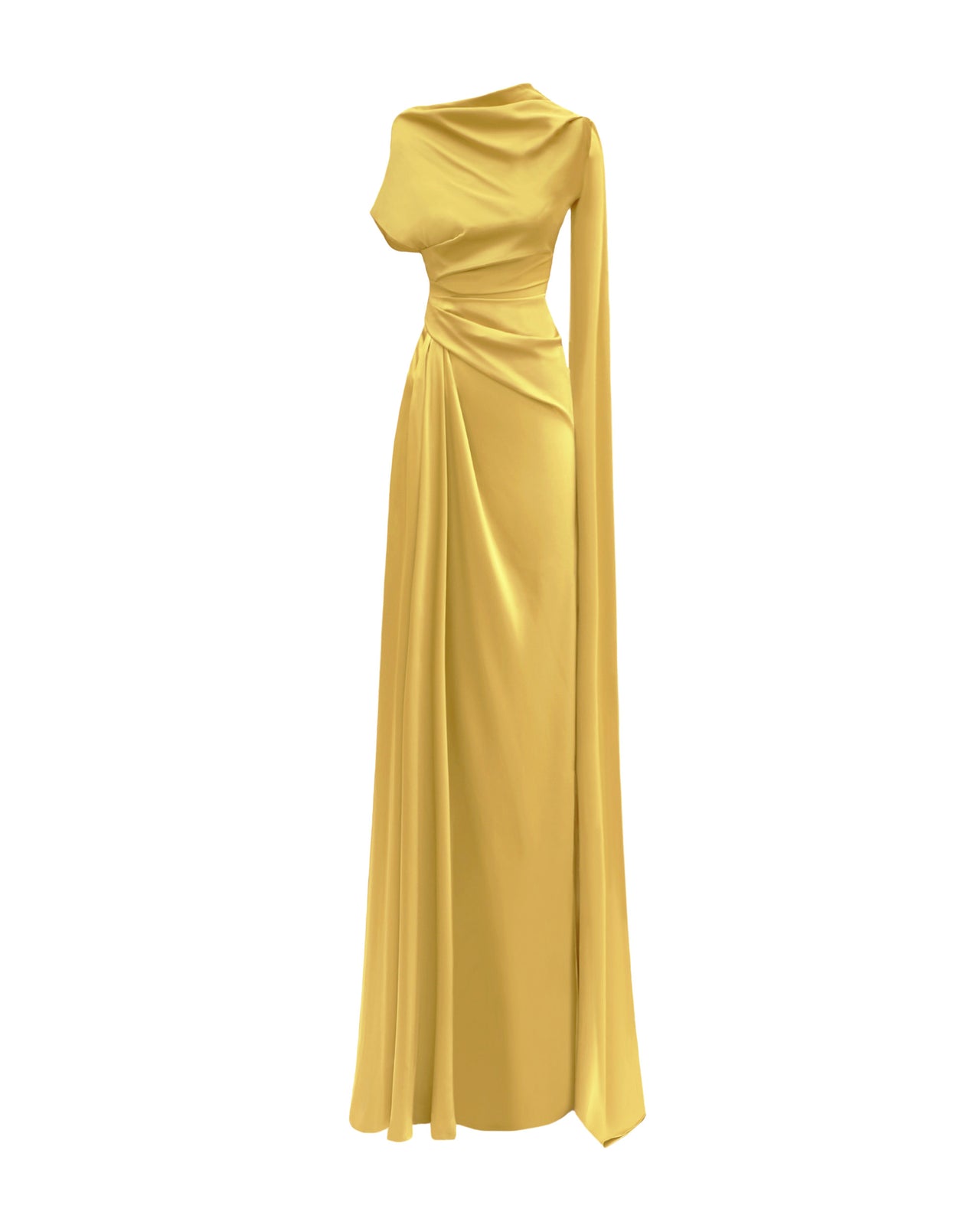 Gemy Maalouf | Evening Dresses | Asymmetrical Neckline Draped Dress Gemy Maalouf | Evening Dresses | Asymmetrical Neckline Draped Dress