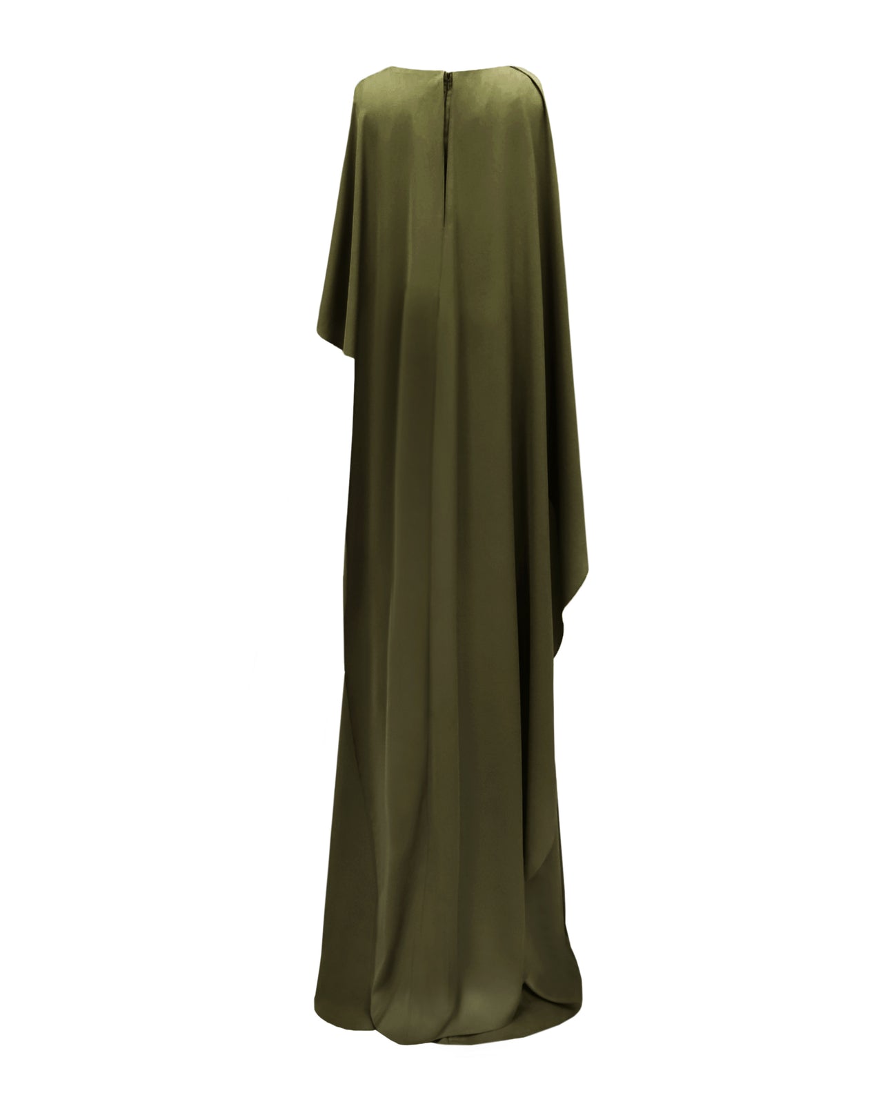 Asymmetrical Sleeve Cape-Like Dress