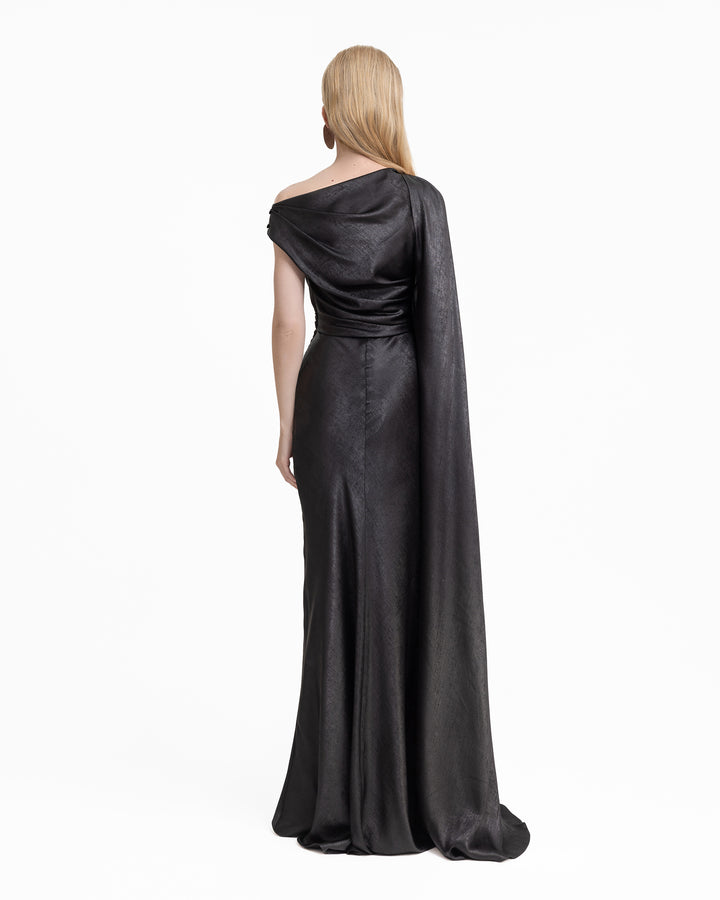 Asymmetrical Draped Dress