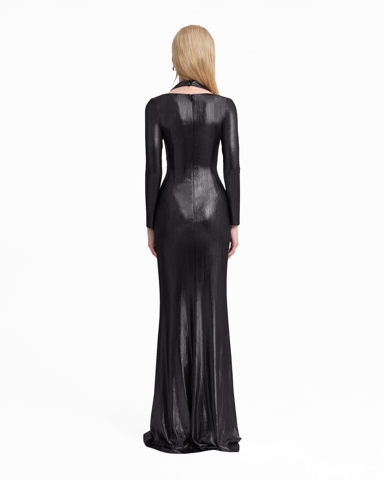 Lam Jersey Dress with Cut-Outs