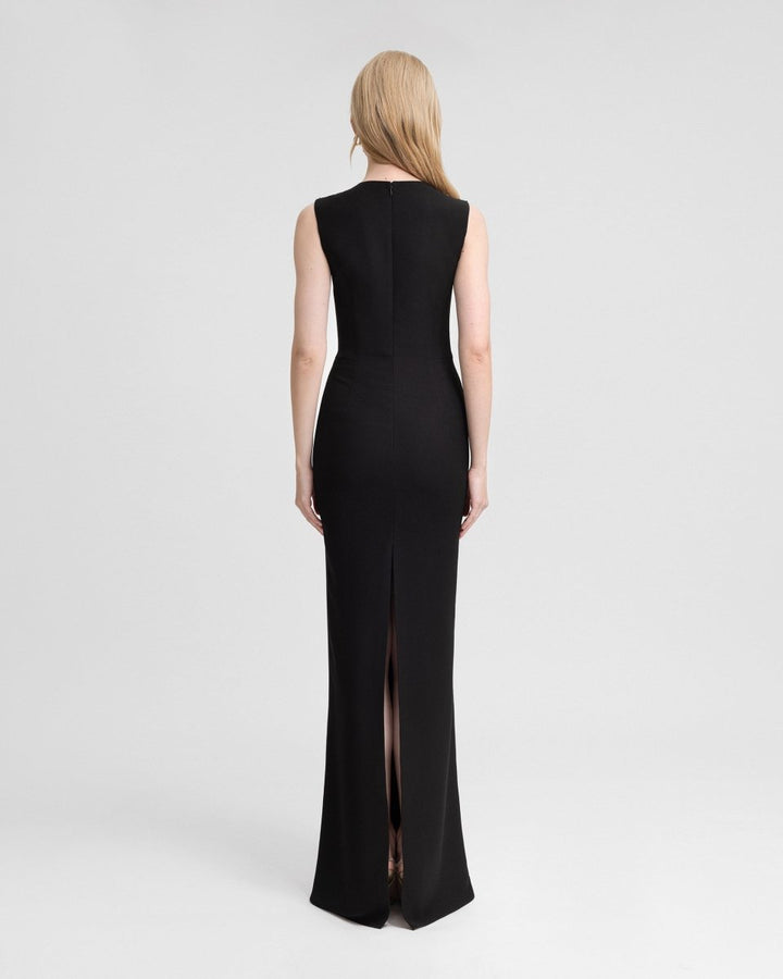 Structured Cut - Out Crepe Dress - Gemy Maalouf