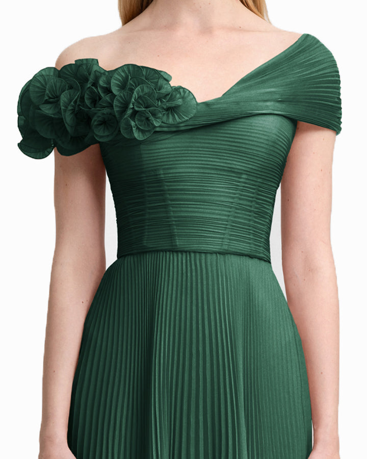Asymmetrical Chiffon Corset Dress