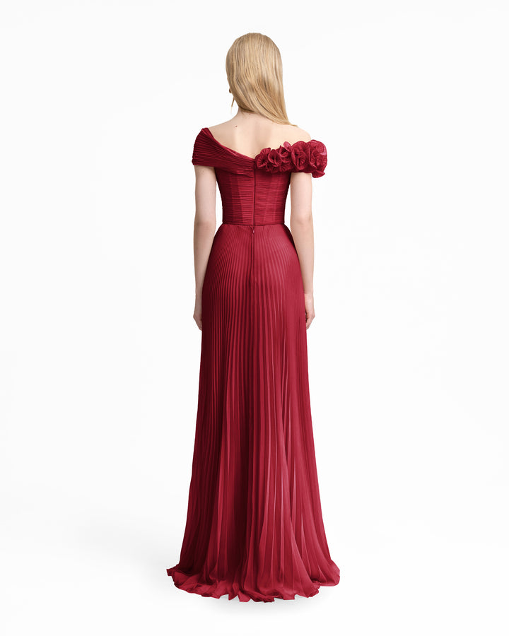 Asymmetrical Chiffon Corset Dress