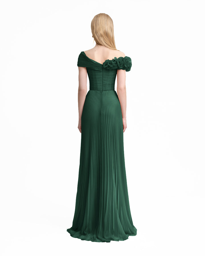 Asymmetrical Chiffon Corset Dress