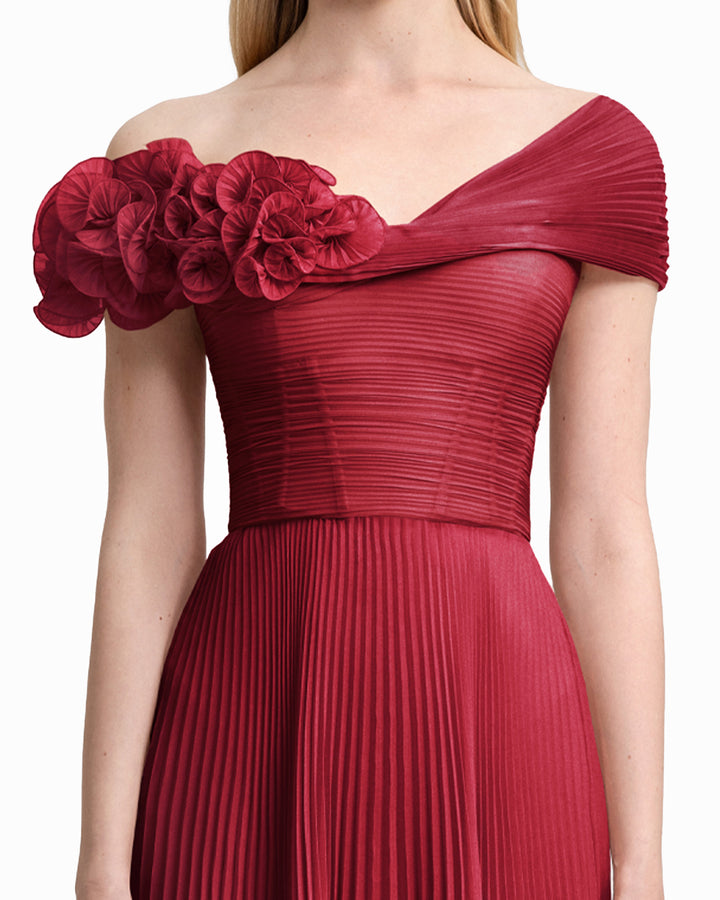 Asymmetrical Chiffon Corset Dress