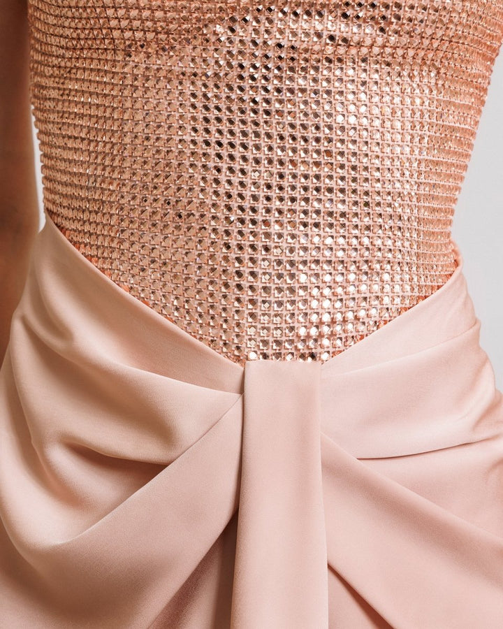 Strapless Long Dress with Bolero - Gemy Maalouf