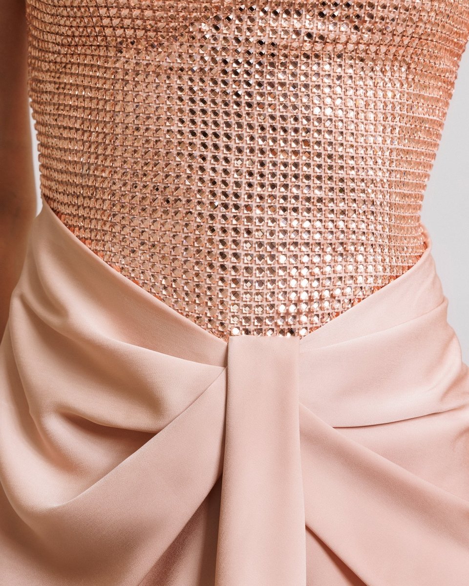 Strapless Long Dress with Bolero - Gemy Maalouf