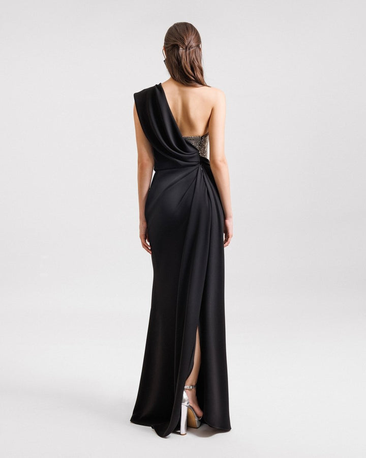 Draped One - Shoulder Dress - Gemy Maalouf