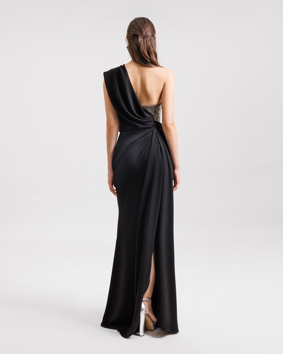 Draped One - Shoulder Dress - Gemy Maalouf