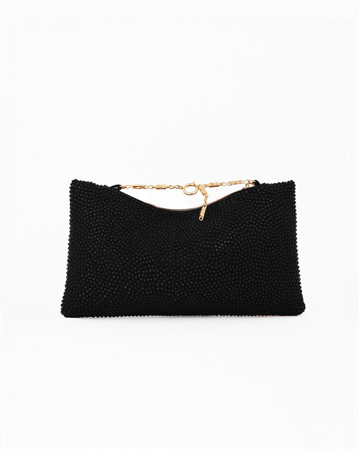Crystal - Embellished Pouch Clutch - Gemy Maalouf