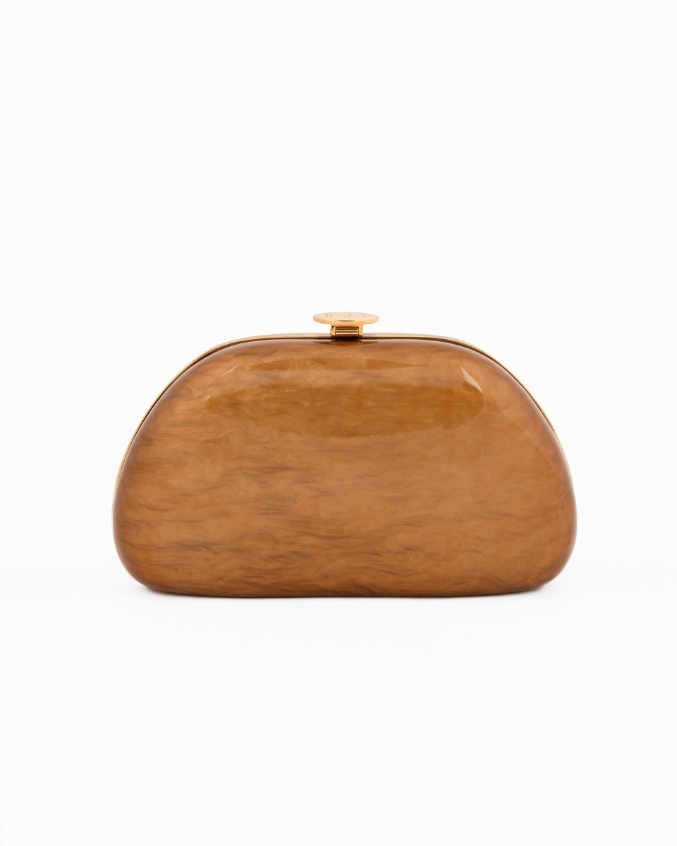 Glossy Marbled Clutch - Gemy Maalouf