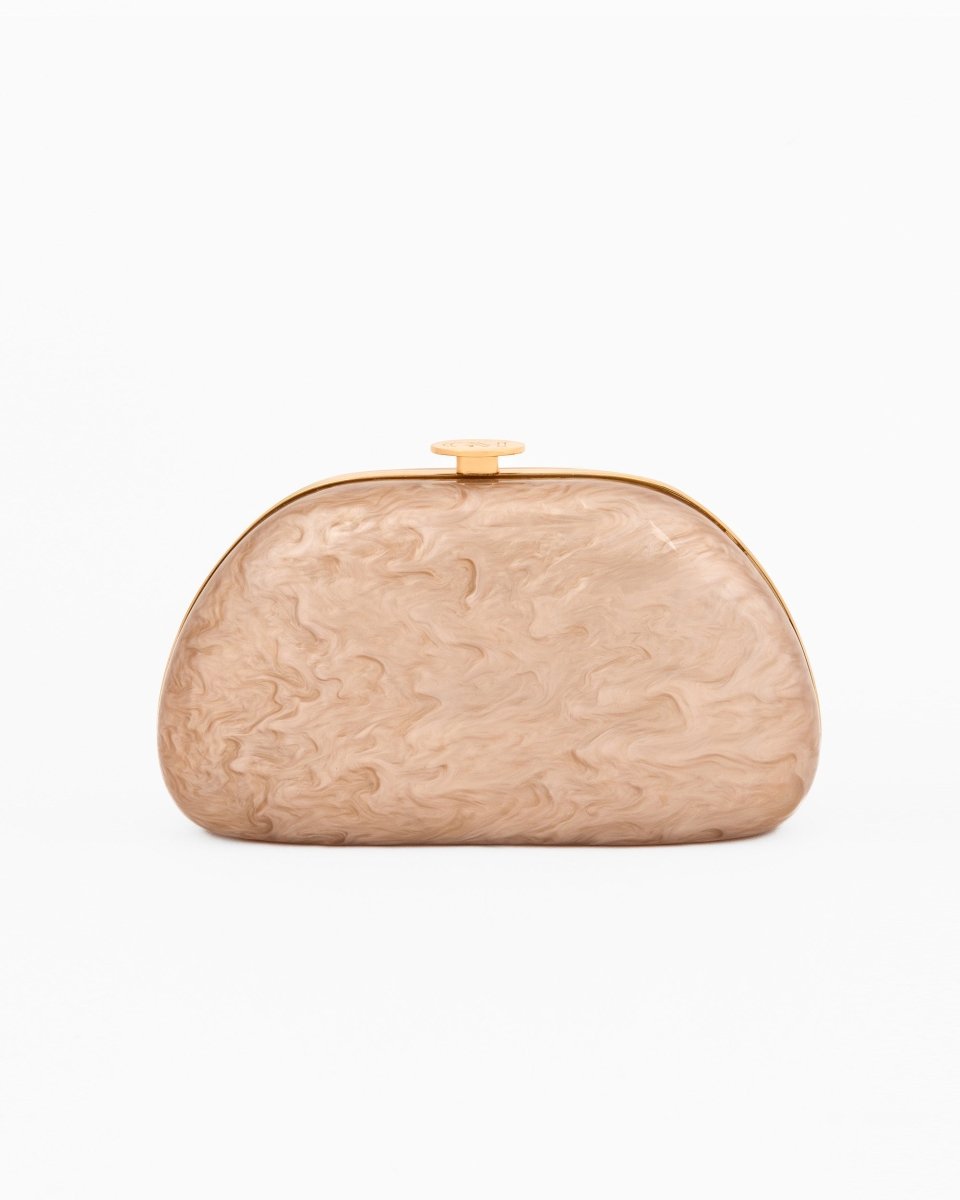 Glossy Marbled Clutch - Gemy Maalouf
