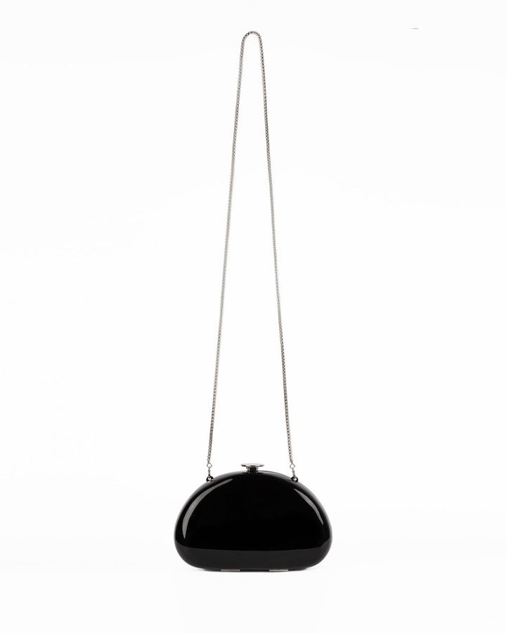 Glossy Sculpted Clutch - Gemy Maalouf
