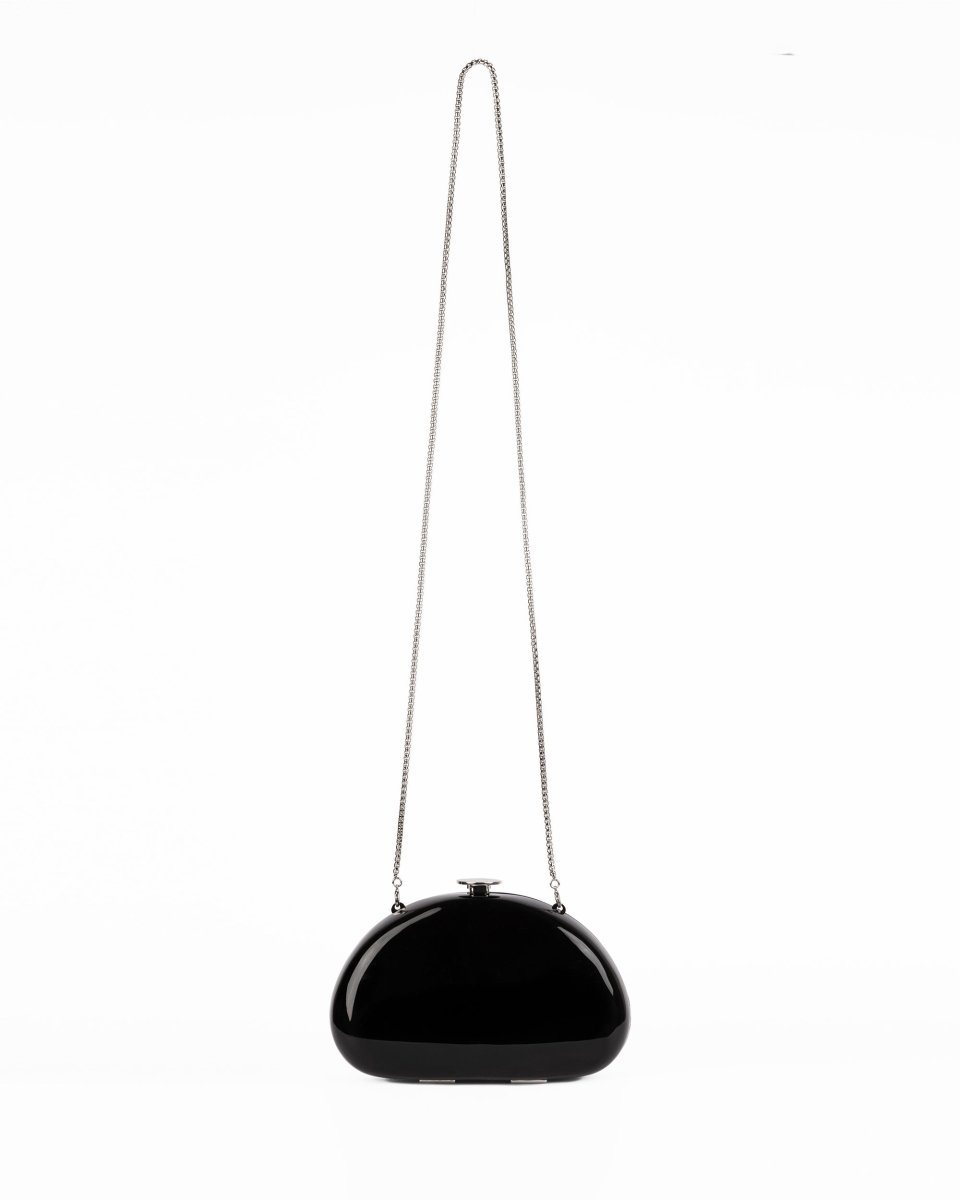 Glossy Sculpted Clutch - Gemy Maalouf