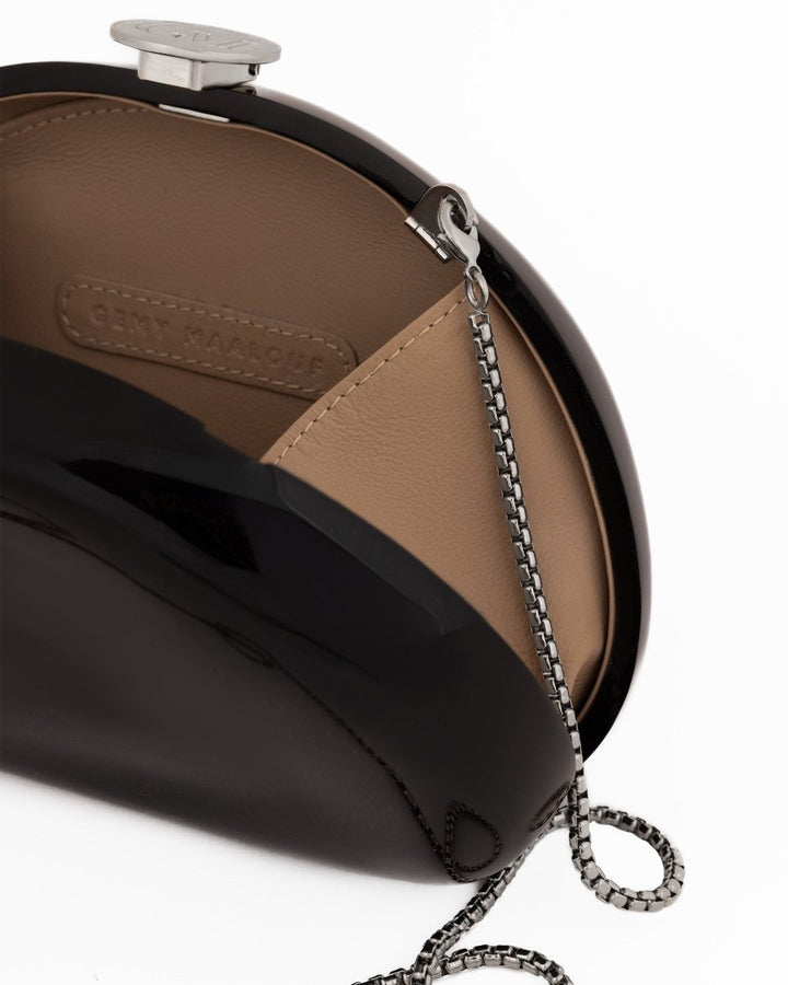 Glossy Sculpted Clutch - Gemy Maalouf