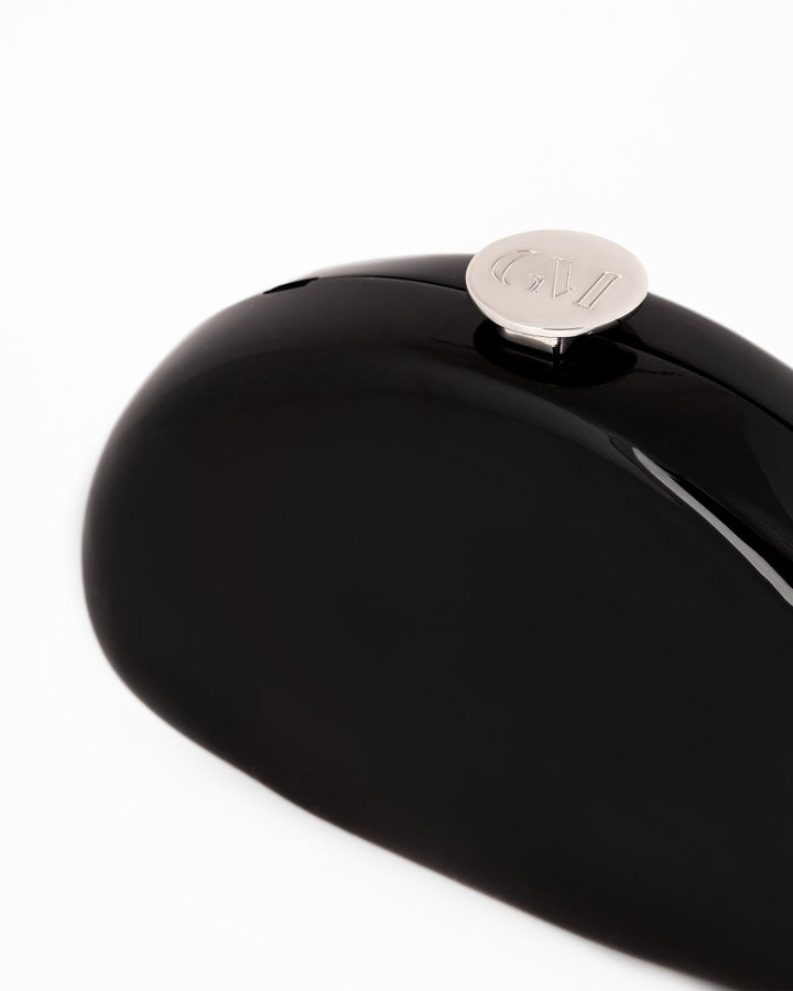 Glossy Sculpted Clutch - Gemy Maalouf