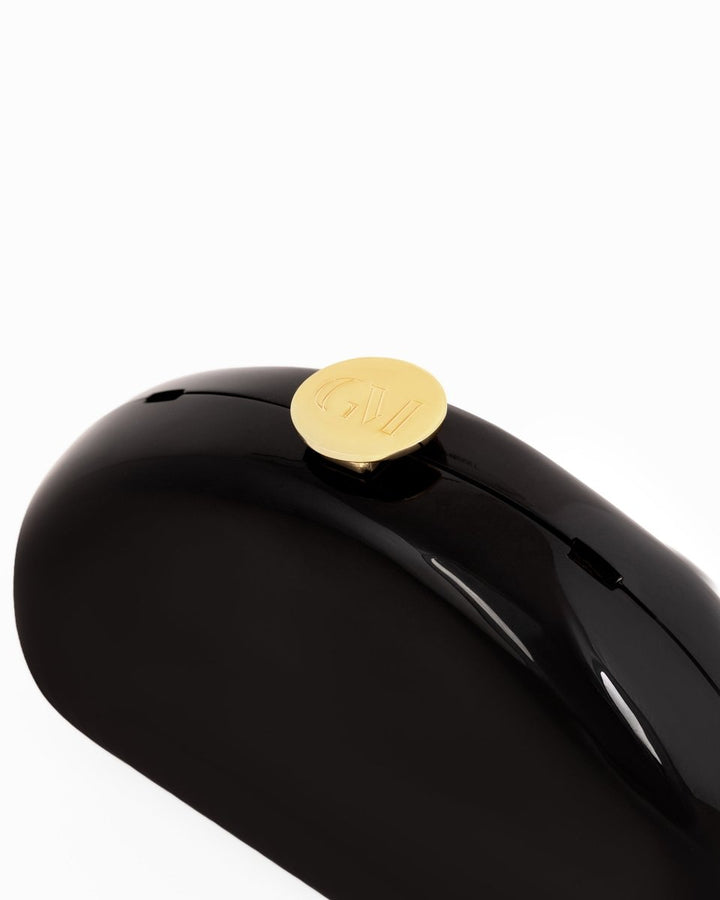 Glossy Sculpted Clutch - Gemy Maalouf
