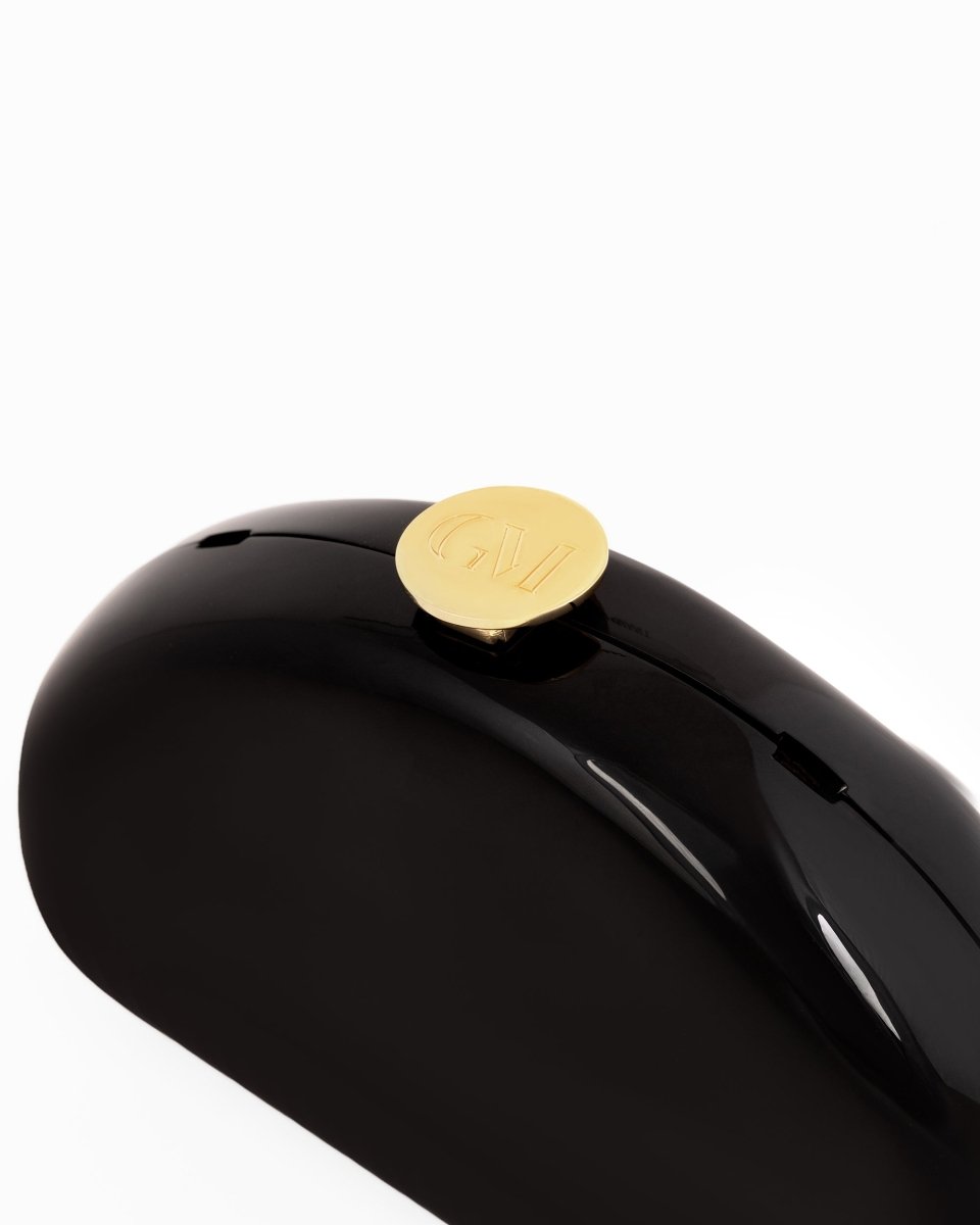 Glossy Sculpted Clutch - Gemy Maalouf