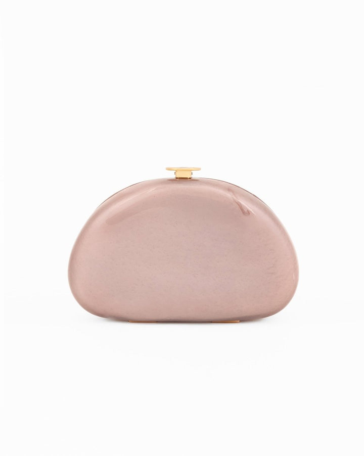 Glossy Sculpted Clutch - Gemy Maalouf