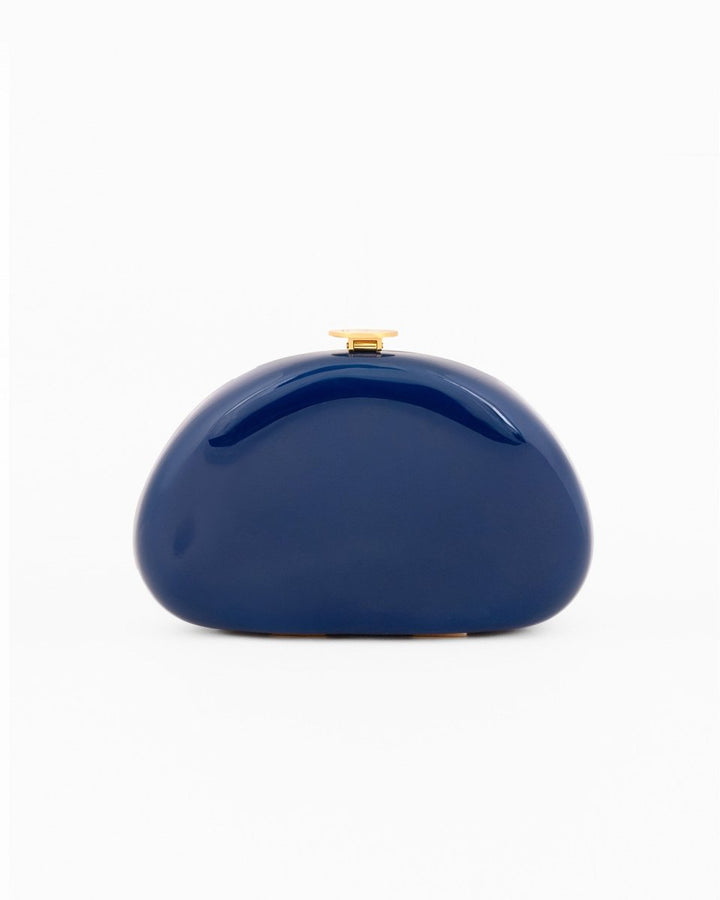 Glossy Sculpted Clutch - Gemy Maalouf