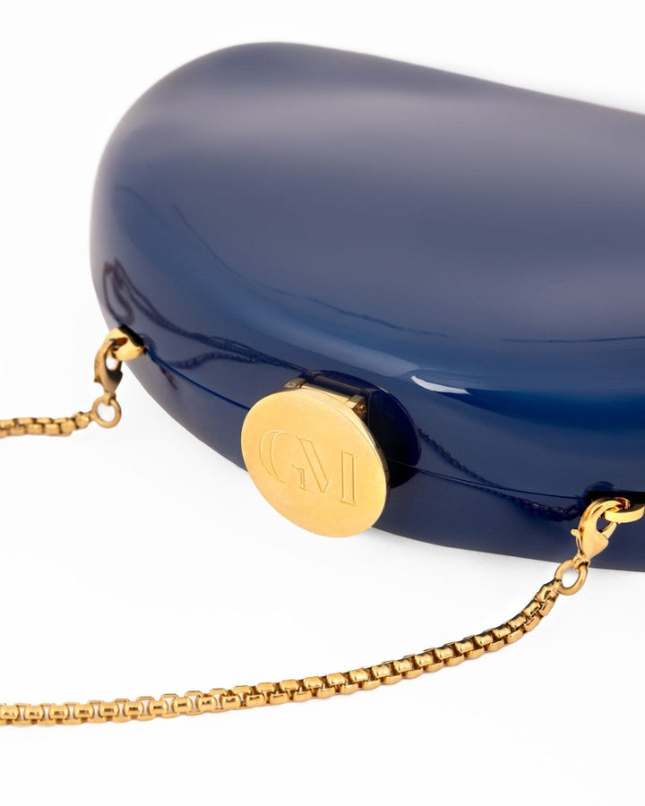 Glossy Sculpted Clutch - Gemy Maalouf