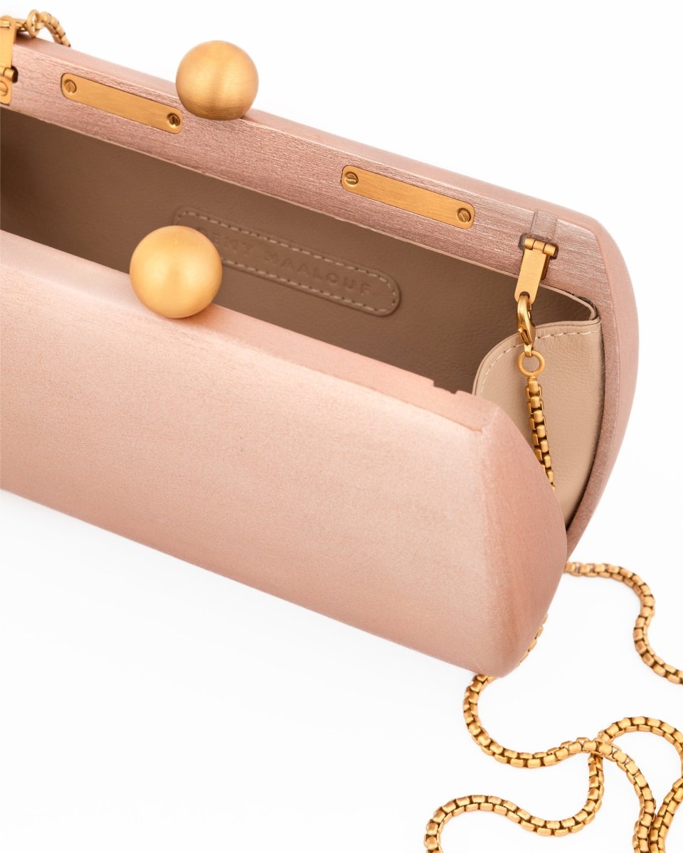 Wooden Hard - Shell Clutch - Gemy Maalouf