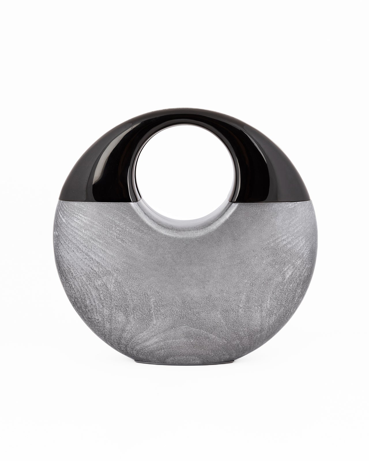 Sculptural Glossy Wooden Clutch