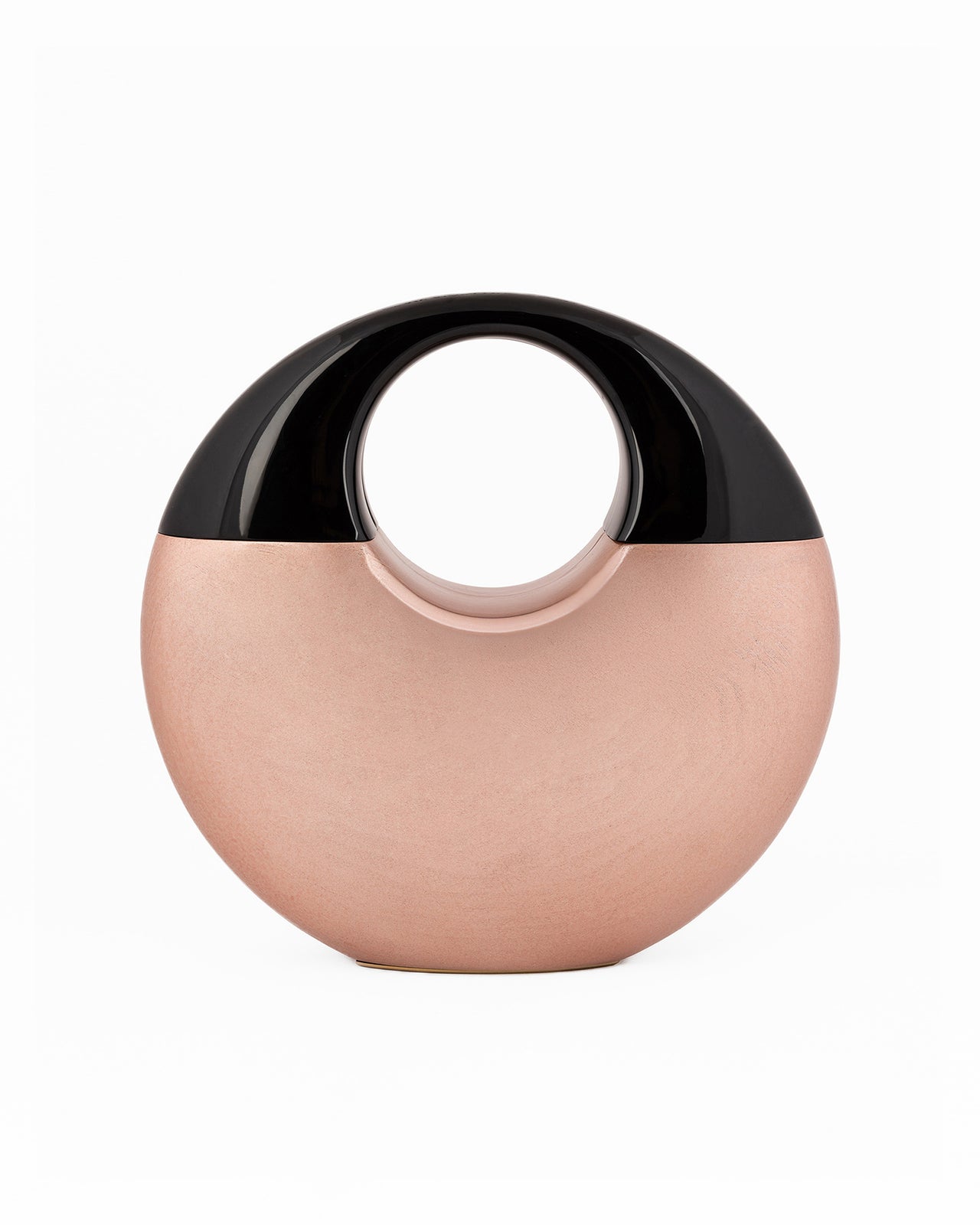 Sculptural Glossy Wooden Clutch