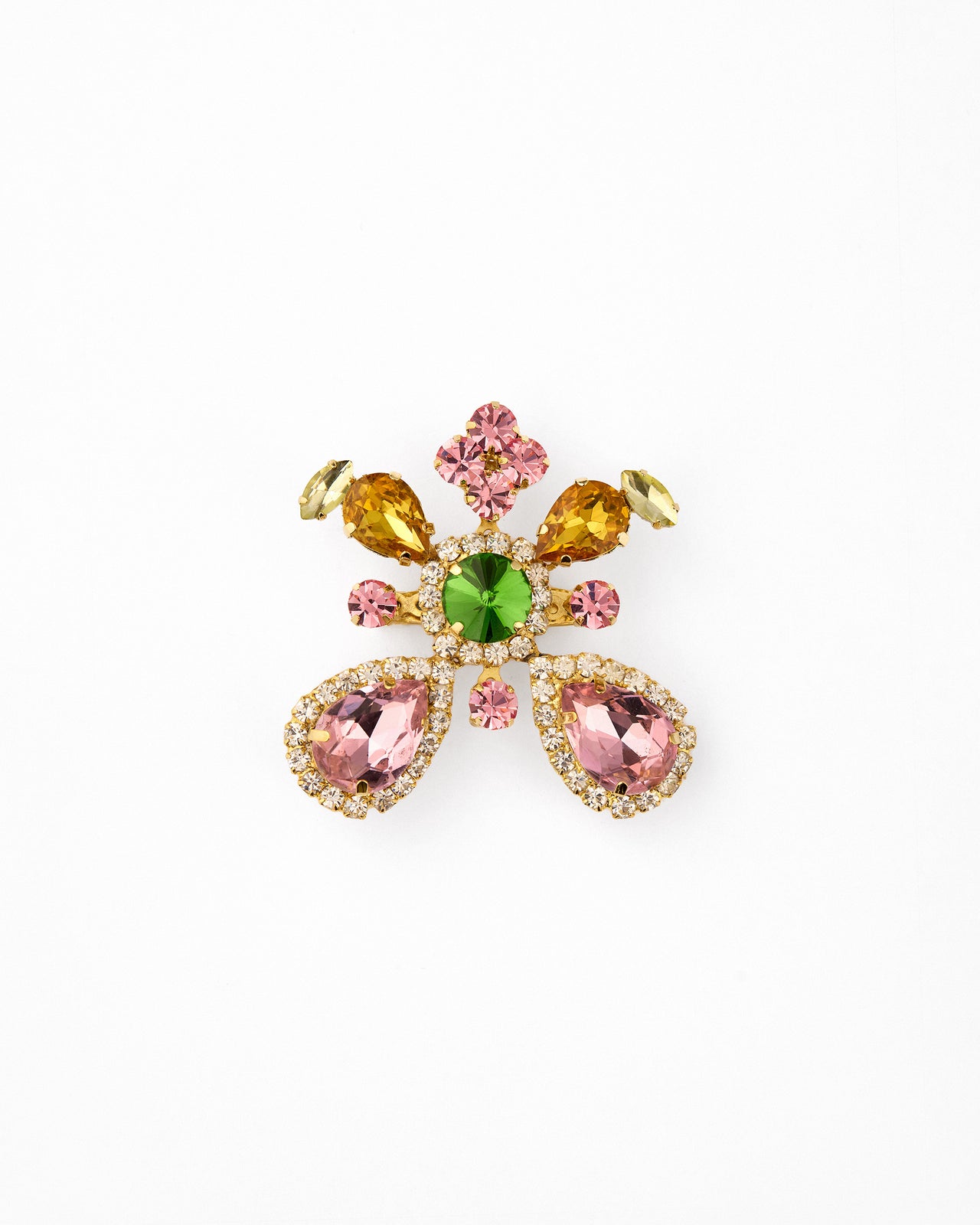 Crystal-embellished Brooch