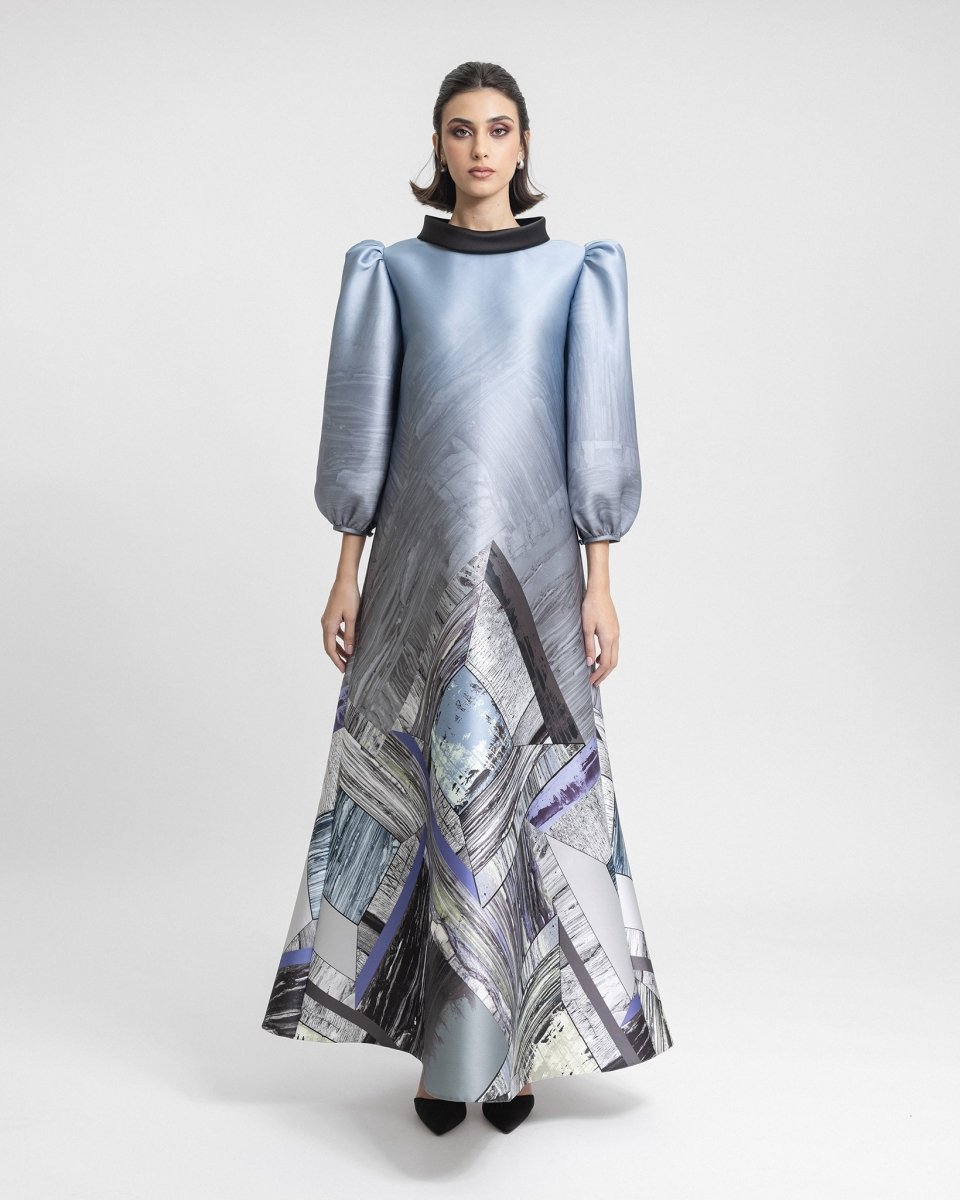 Puffed 3/4 Sleeves Kaftan - Gemy Maalouf