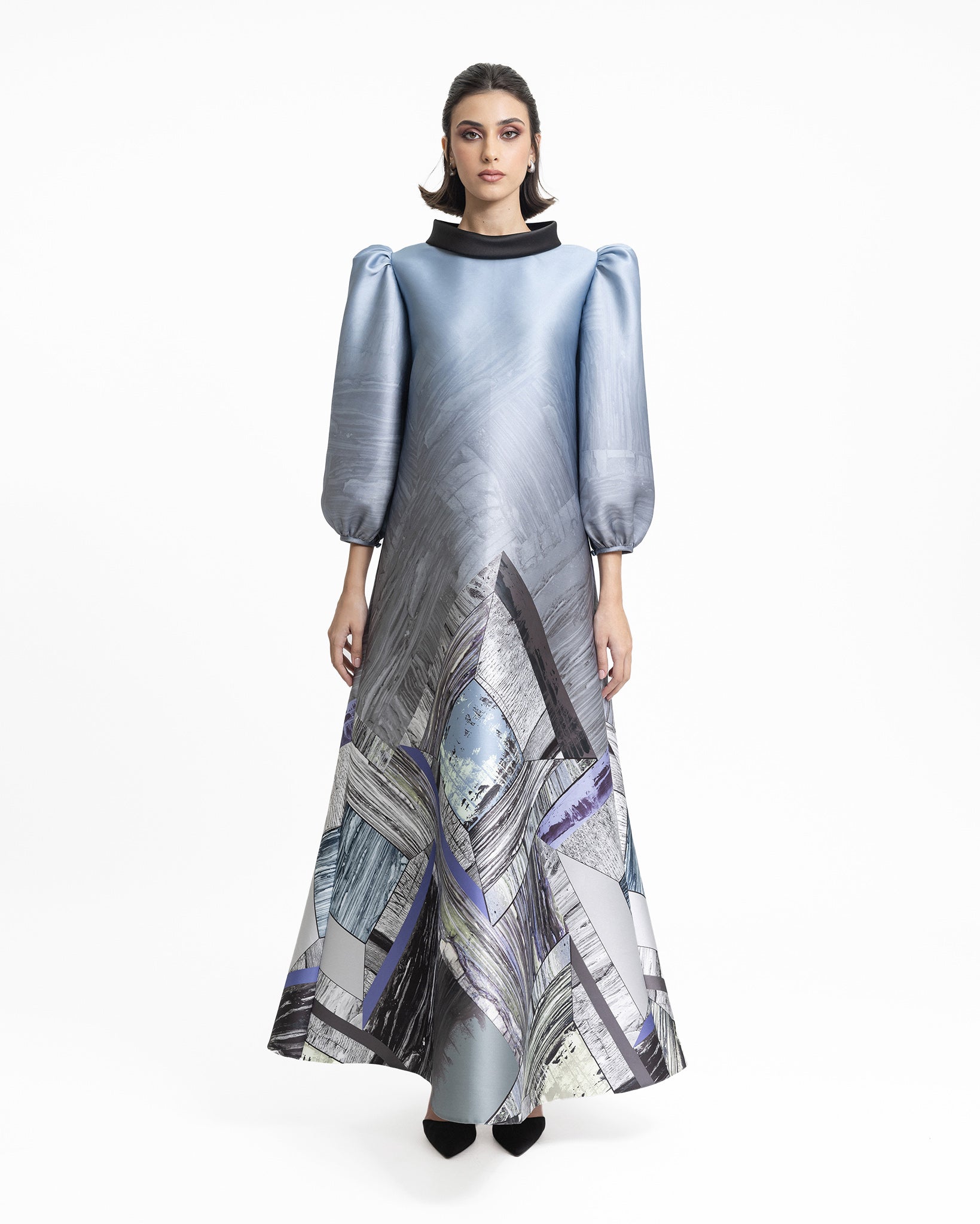 Puffed 3/4 Sleeves Kaftan