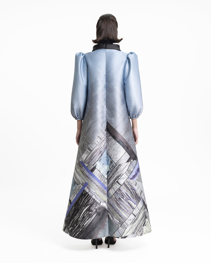 Puffed 3/4 Sleeves Kaftan