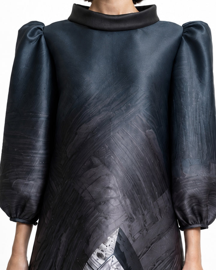 Puffed 3/4 Sleeves Kaftan