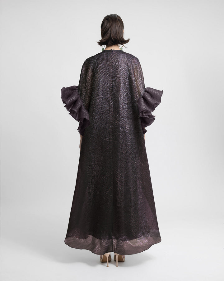 Ruffled 3/4 Sleeves Kaftan