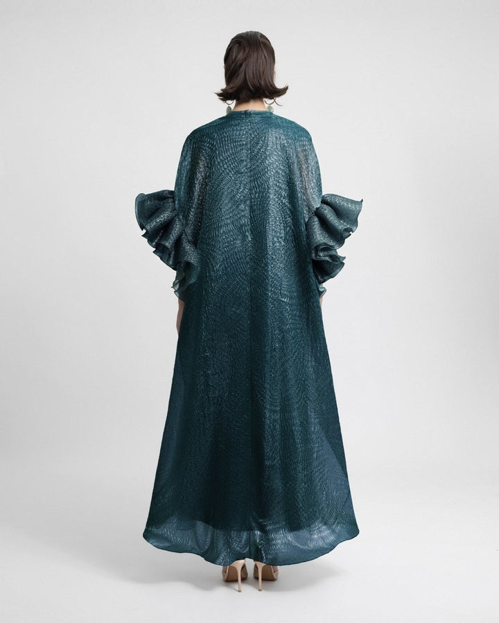 Ruffled 3/4 Sleeves Kaftan - Gemy Maalouf