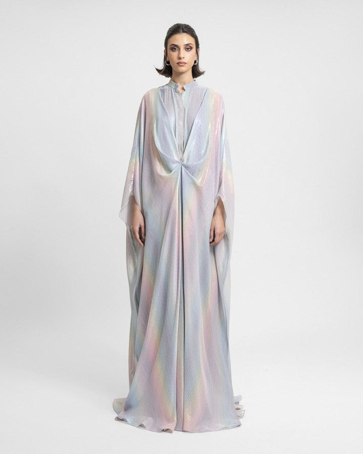 Draped Loose - Cut Chiffon Kaftan - Gemy Maalouf