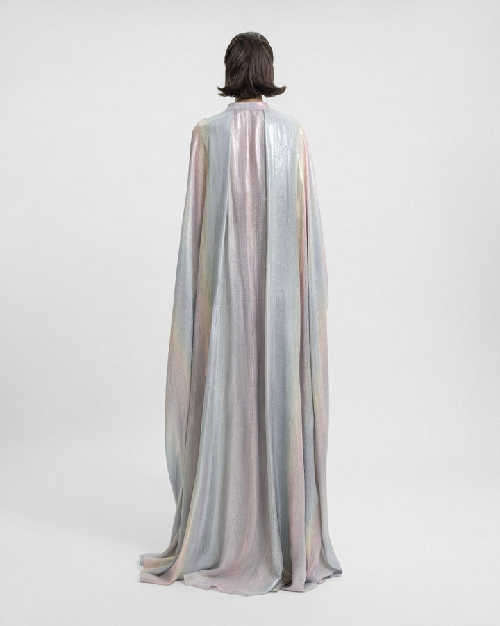 Draped Loose - Cut Chiffon Kaftan - Gemy Maalouf