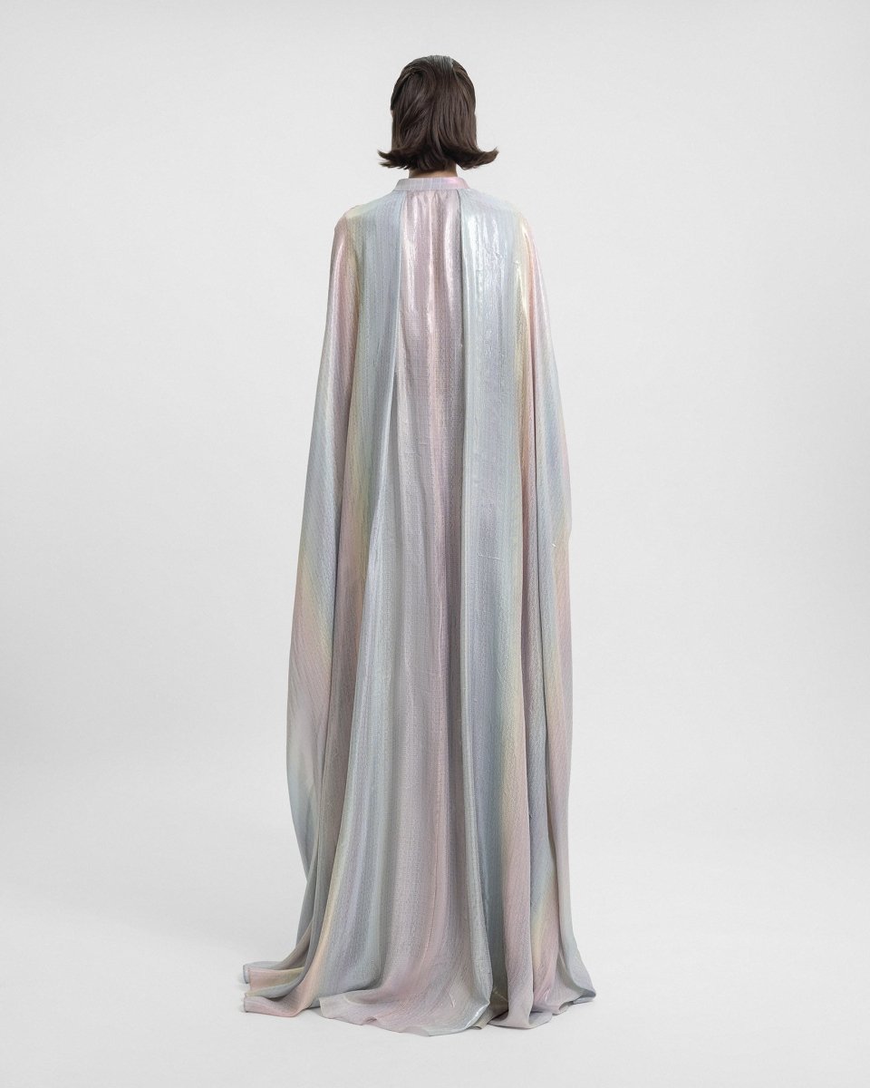 Draped Loose - Cut Chiffon Kaftan - Gemy Maalouf