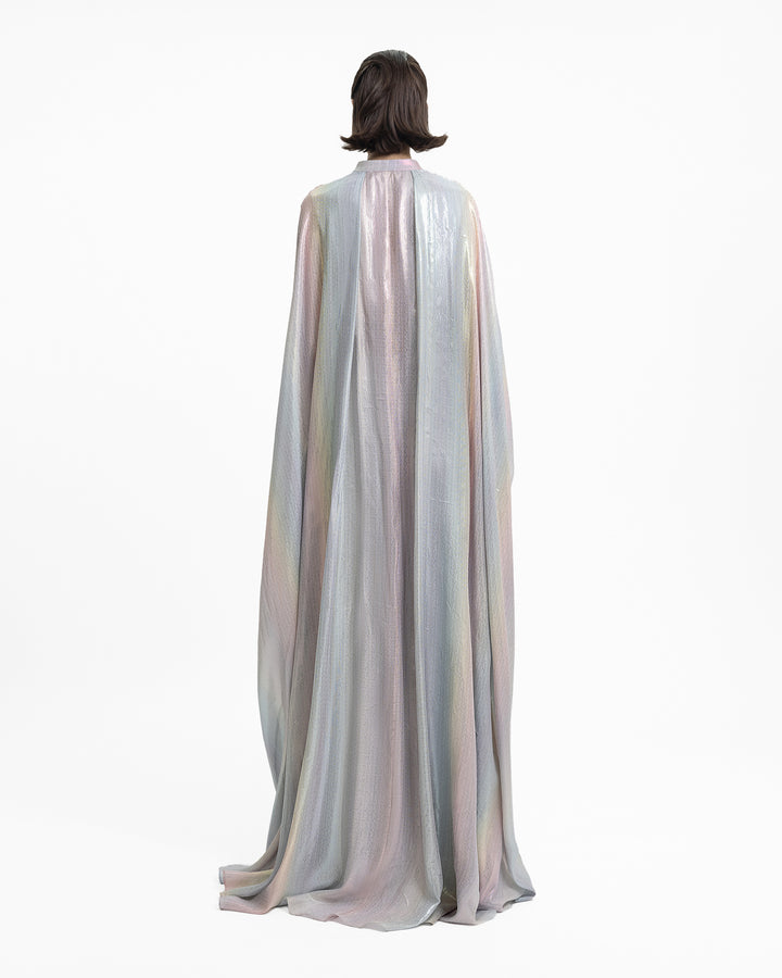 قفطان شيفون فضفاض بقصة منسدلة