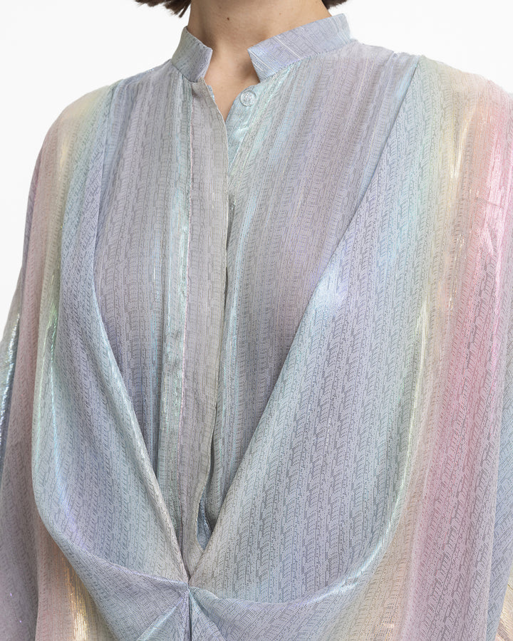 قفطان شيفون فضفاض بقصة منسدلة